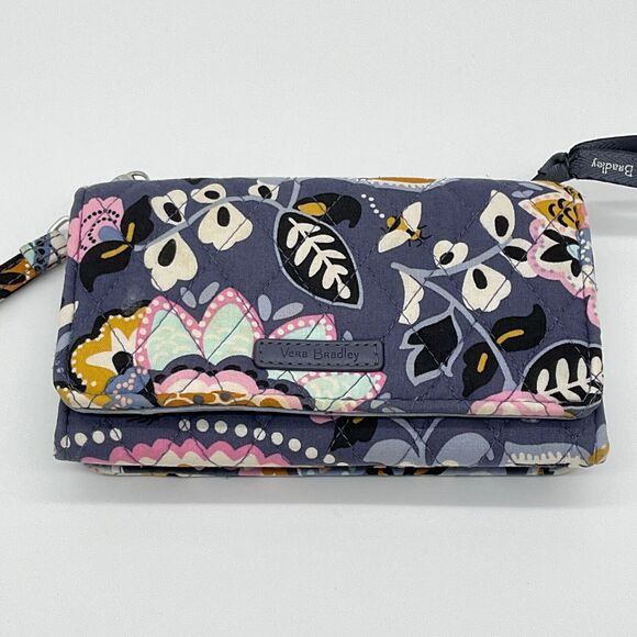 Vera Bradley RFID Smartphone Wristlet Cell‎ Phone Wallet Charmont Meadow - Picture 1 of 9